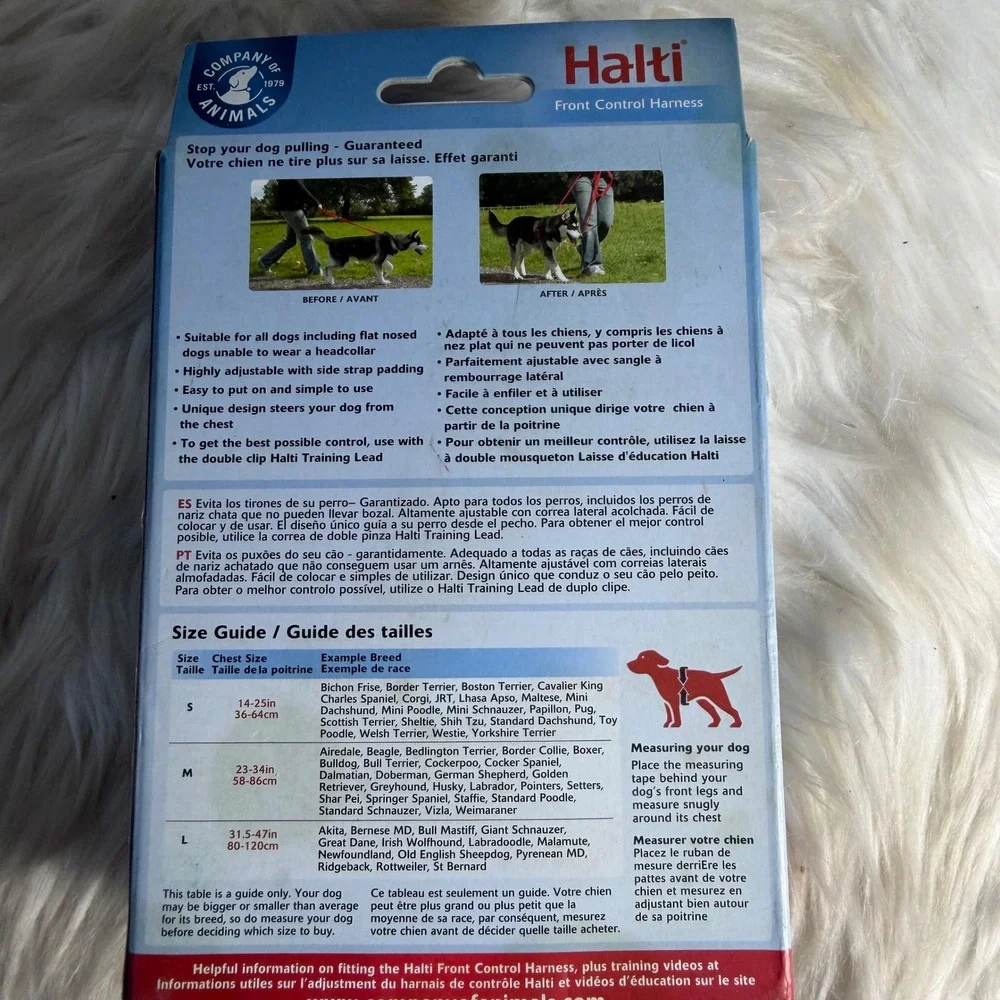 Halti Front Control No Pull Dog Harness Red Black Large Company of Animals